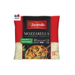 Mozzarella cossettes 2.5Kg - MAESTRELLA