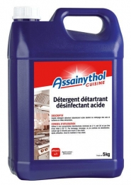Détergent détartrant désinfectant acide (bidon 5Kg x2) - ASSAINYTHOL