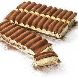 Maxi tiramisu prédécoupé en trois bandes 3.2Kg