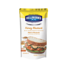 Sauce sandwich miel et moutarde poche 602g x5 - HELLMANN'S