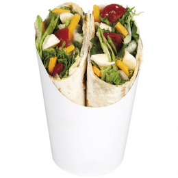 Pot à wraps carton blanc 155ml/5.5Oz (80x80x115mm) (x1200) (saladier bol)