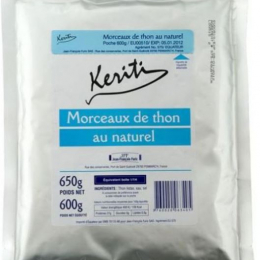 Morceaux de thon listao au naturel poche 650g PNE 600g