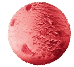 Sorbet fraise avec morceaux de fraise 5L  - Surgelé