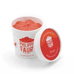 Glace Les petits pots - Fraise 100ml x9 - Création Philippe Faur