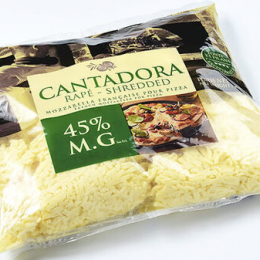 Mozzarella rapée 23%Mg 2.5Kg - CANTADORA