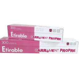 Film étirable PVC boite distributrice (0.30x300m)