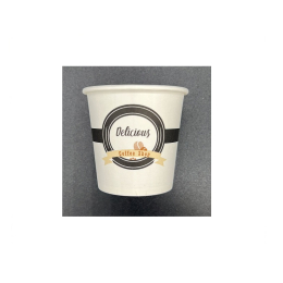 Gobelet à café "DELICIOUS BLANC" 6oz 18cl (20 x50pcs) - E&C