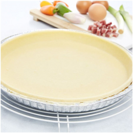 Fond de tarte brisée bord haut margarine PAC rond Ø27.7 cm (320g x8) - Surgelé