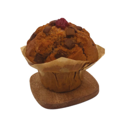 Muffin pépite de chocolat blanc fourré framboise vrac (125g x40) - AMERICAN DESSERTS  - Surgelé