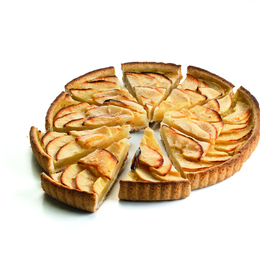 Tarte aux pomme prédécoupée 10 parts Ø24.7cm 720g - PASQUIER - Surgelé