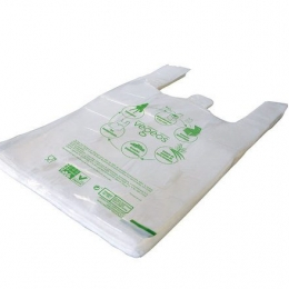 Sac à bretelles transparent biodégradable 24x45x14cm sachet (100U)x4 - PUBLI EMBAL