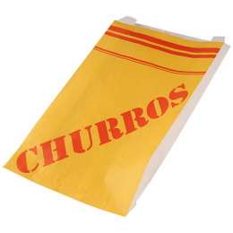 Sac papier décoré pour churros 40g (180x60x310mm) (x1000)