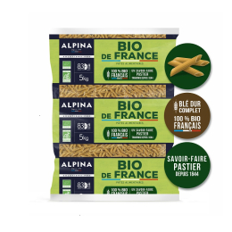 Pate penne complet BIO sachet 5Kg - ALPINA SAVOIE