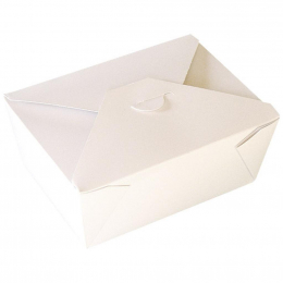 Boite "Firpack" carton kraft blanc 755ml (110x127x65mm) (x500)