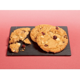 Maxi cookie chocolat blanc-cranberry Ø10.5cm (76g x34) - mdd - Surgelé