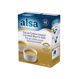Préparation pot crème caramel au beurre salé boite 720g /48P - ALSA