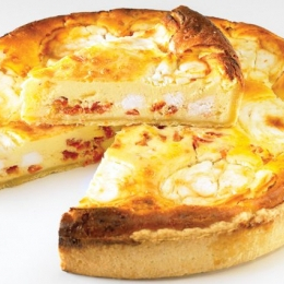 Quiche chèvre tomate Ø26cm cuite (1.45Kg x3) - Surgelé