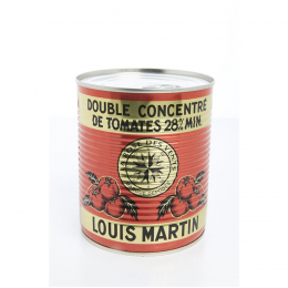 Double concentré de tomate 28% boite 4/4 880g France - LOUIS MARTIN