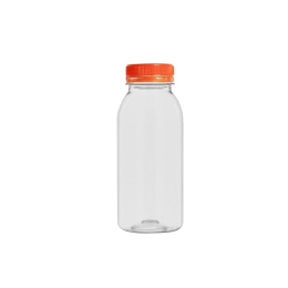Bouteilles PET 250ml avec bouchon orange
