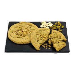 Maxi cookie pistache chocolat blanc Ø10.5cm (77g x34) - mdd - Surgelé