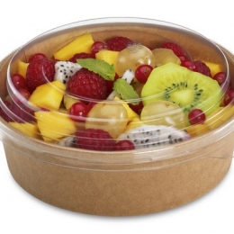 A001 - Saladier rond (bol) carton 500ML sac (50U)x6 AF(Couvercle associé 217160)