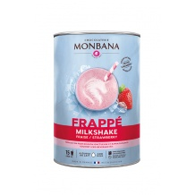 Preparation Pour Frappe & Milkshake - Monbana - Milkshake Fraise 1Kg
