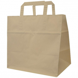 Sac cabas 26+17X25 brun 70gr/M2 *250