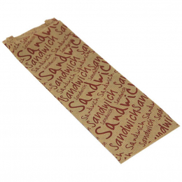 Sac sandwich papier kraft brun PPT *1000